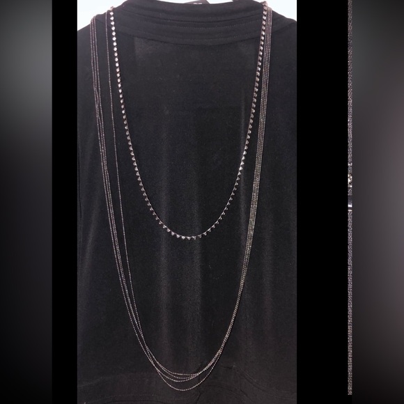 Jewelry - NWT Gunmetal Fashion Necklace